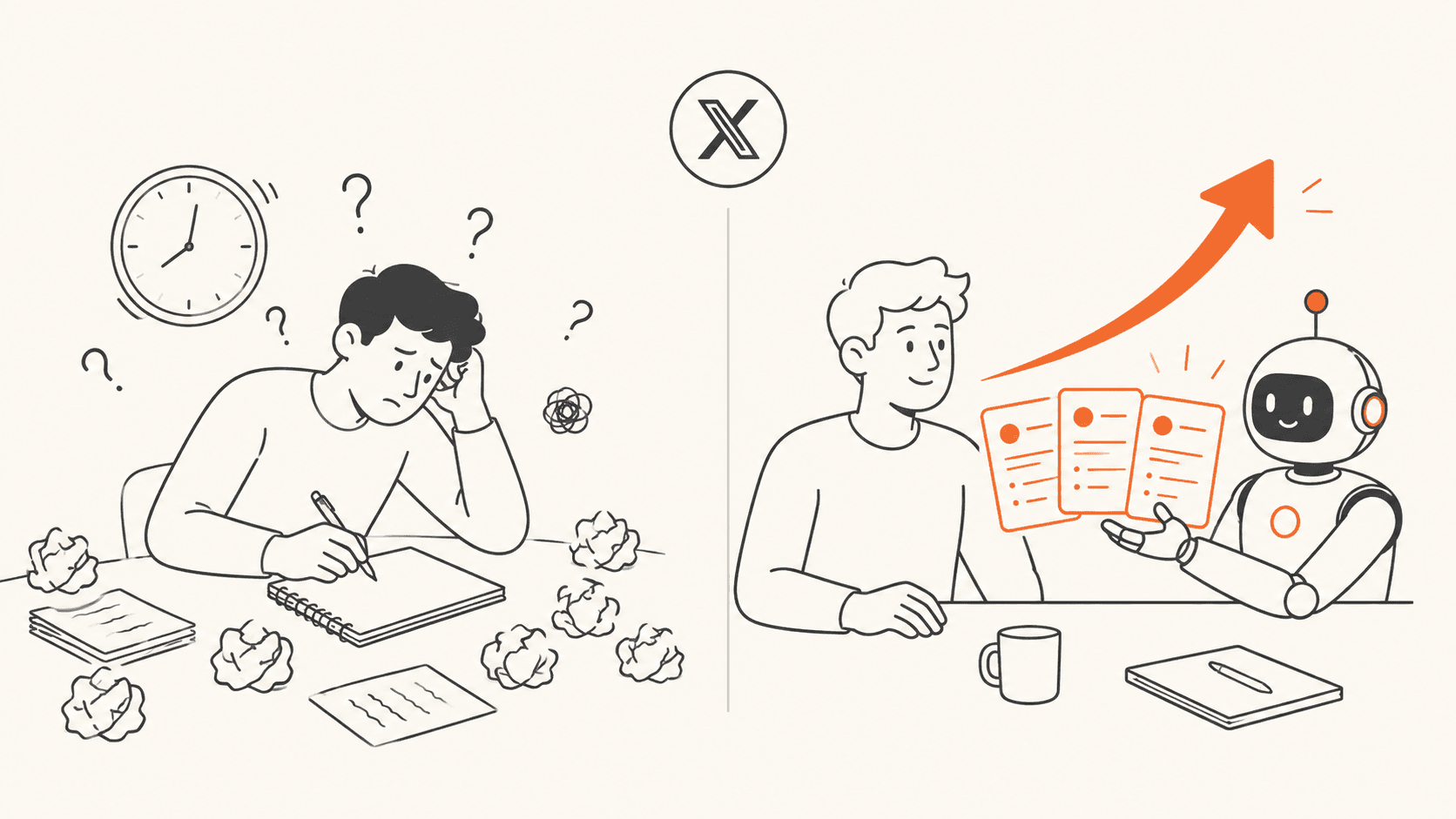 AI Content Writer for X vs Manual Writing