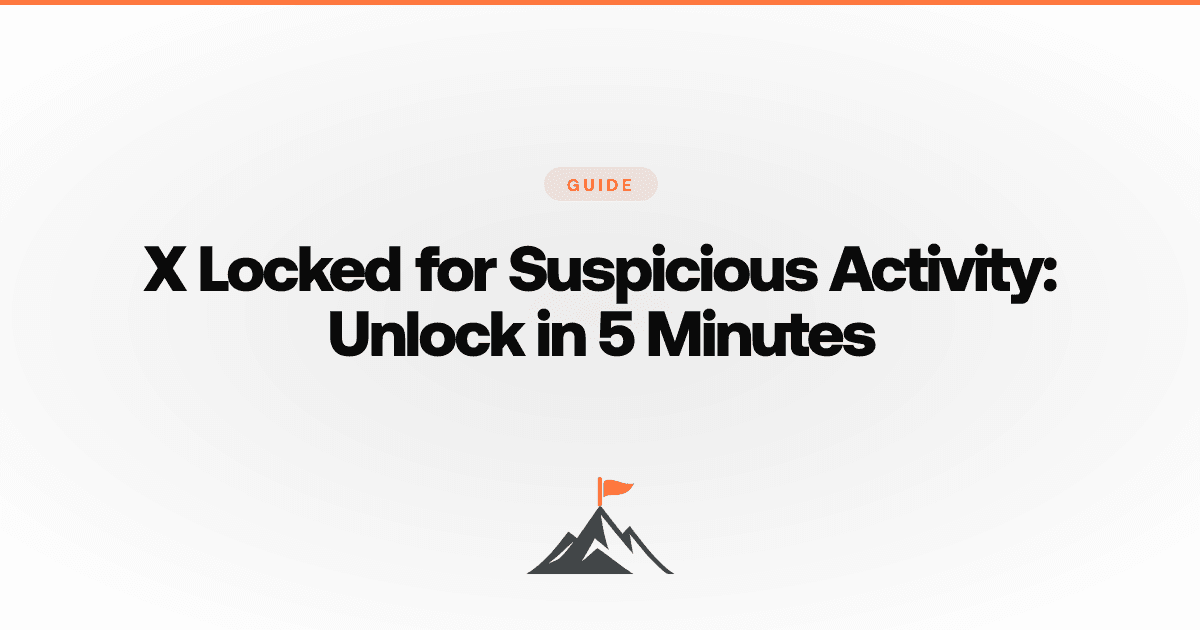 X Locked for Suspicious Activity: Unlock in 5 Minutes