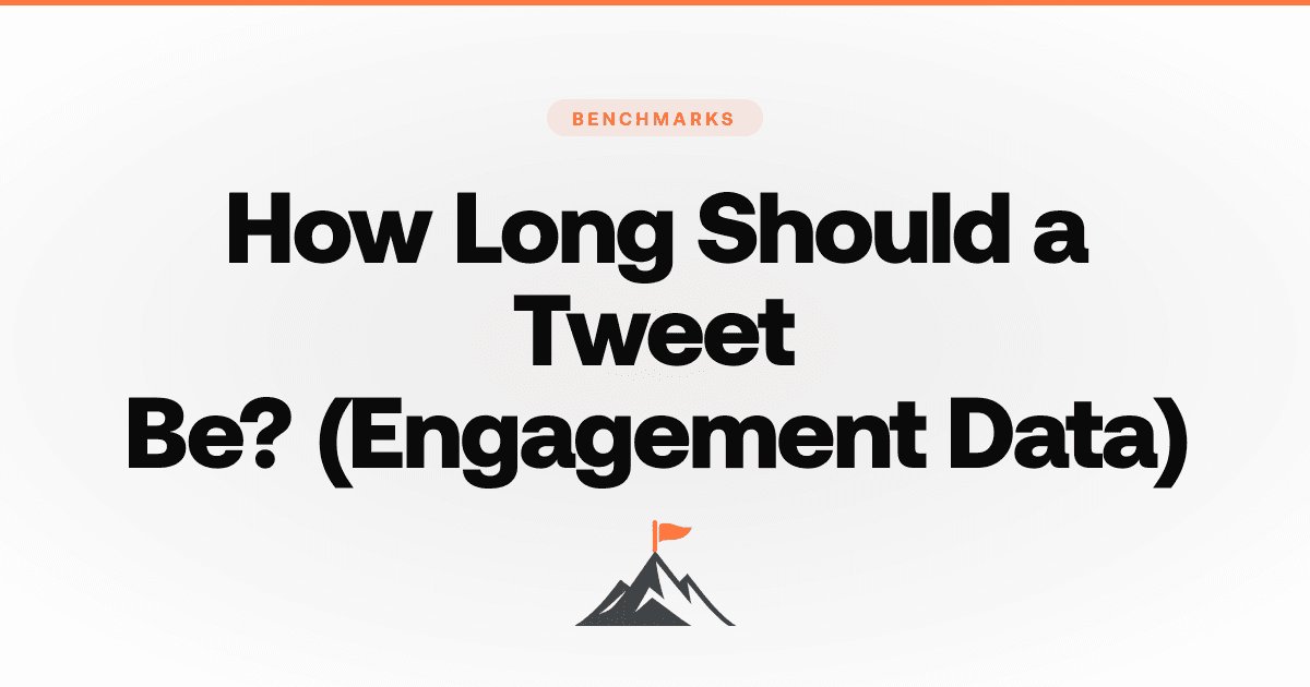 How Long Should a Tweet Be? (Engagement Data)