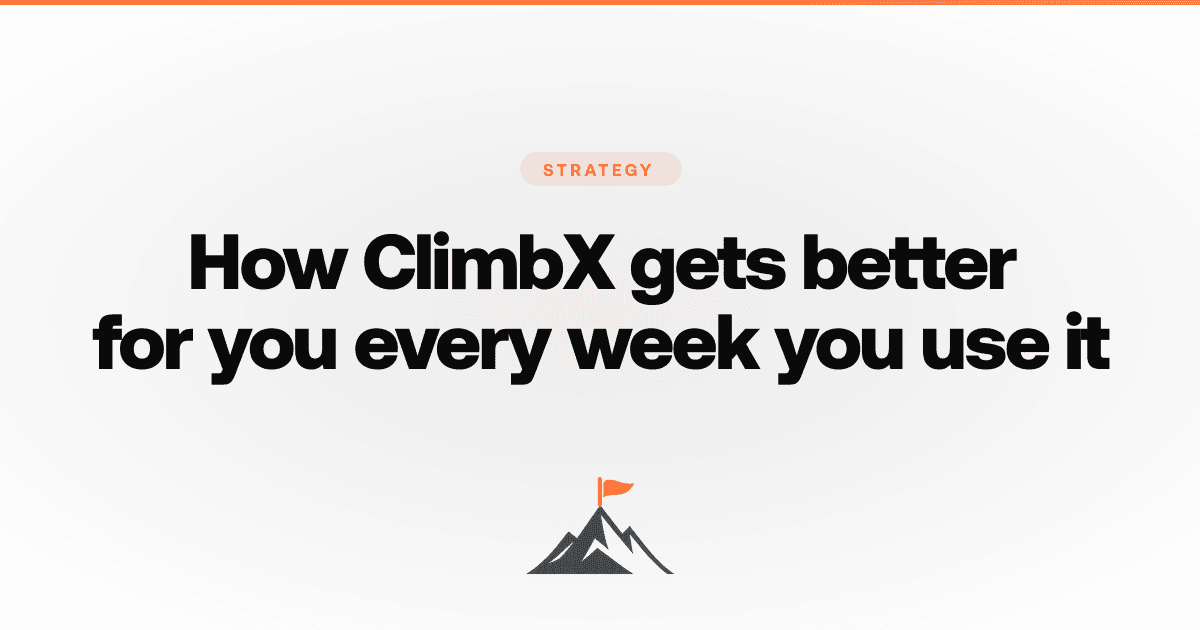 How ClimbX gets better for you every week you use it
