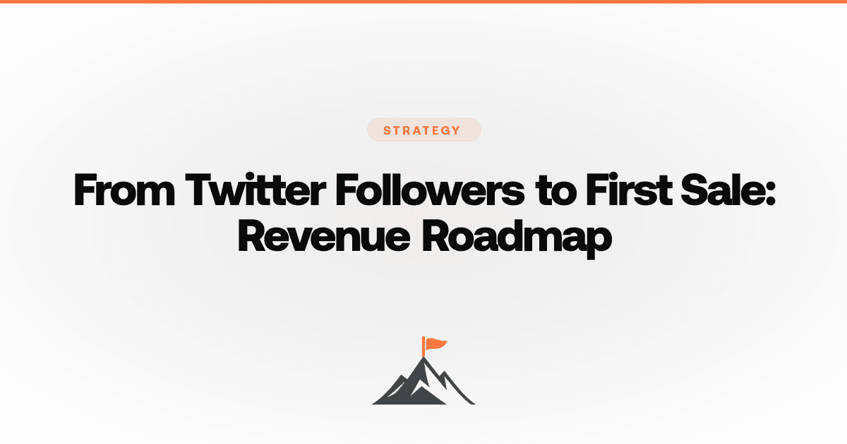 From Twitter Followers to First Sale: Revenue Roadmap
