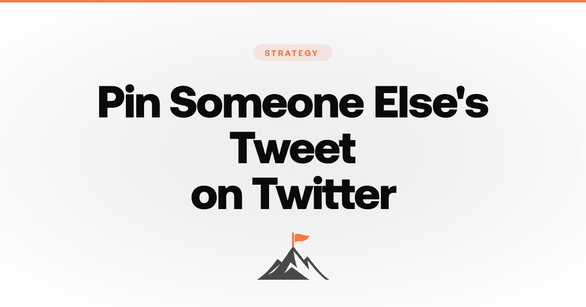 How to Pin Someone Else's Tweet on Twitter