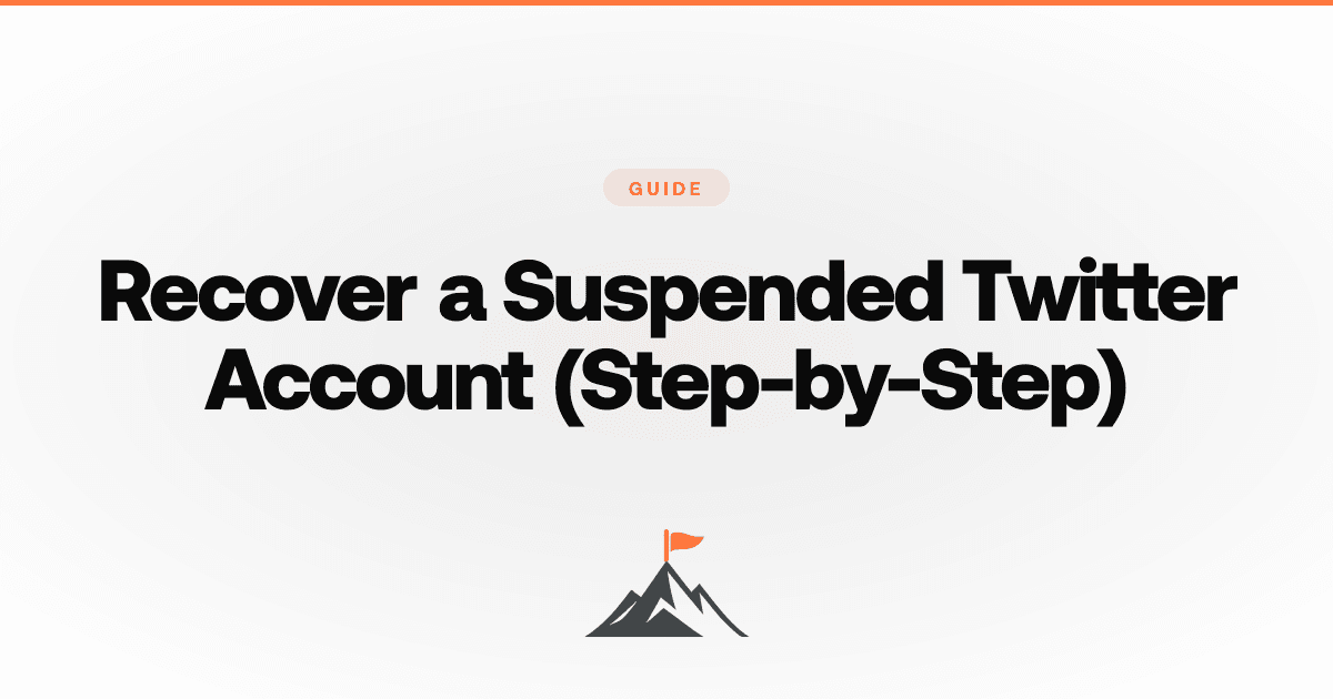 How to Recover a Suspended Twitter Account (Step-by-Step)