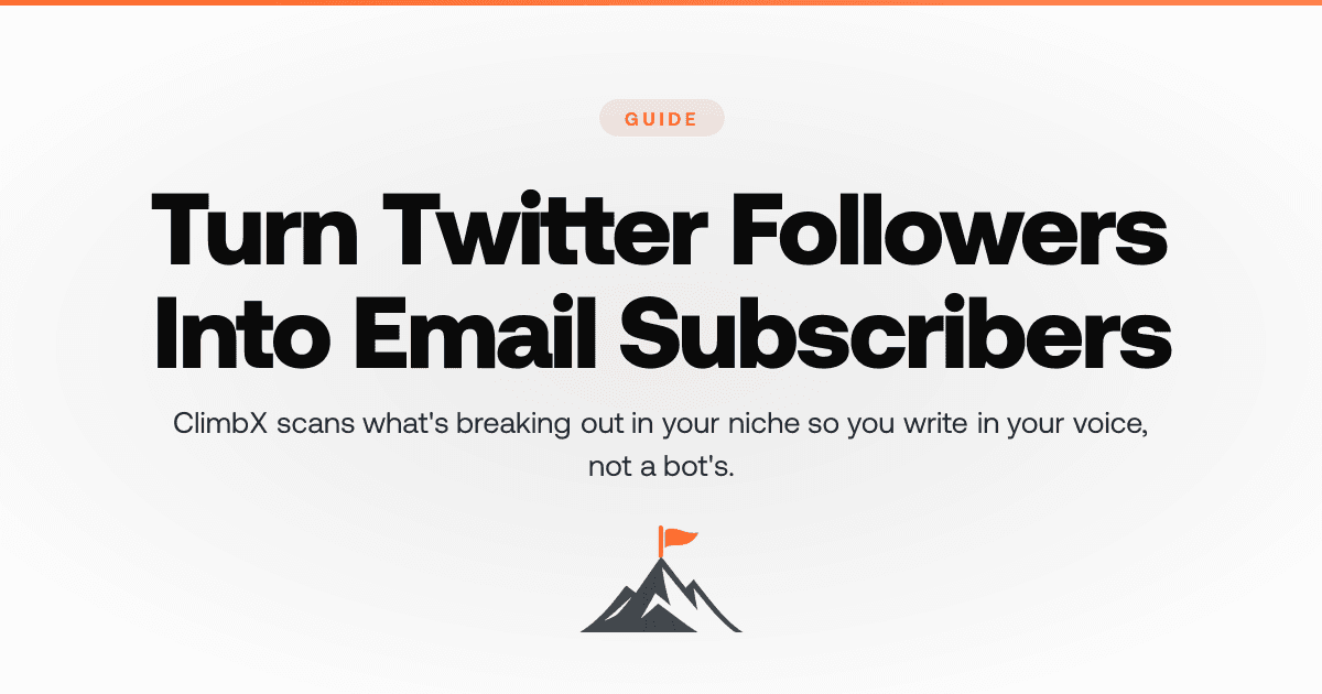How to Turn Twitter Followers Into Email Subscribers