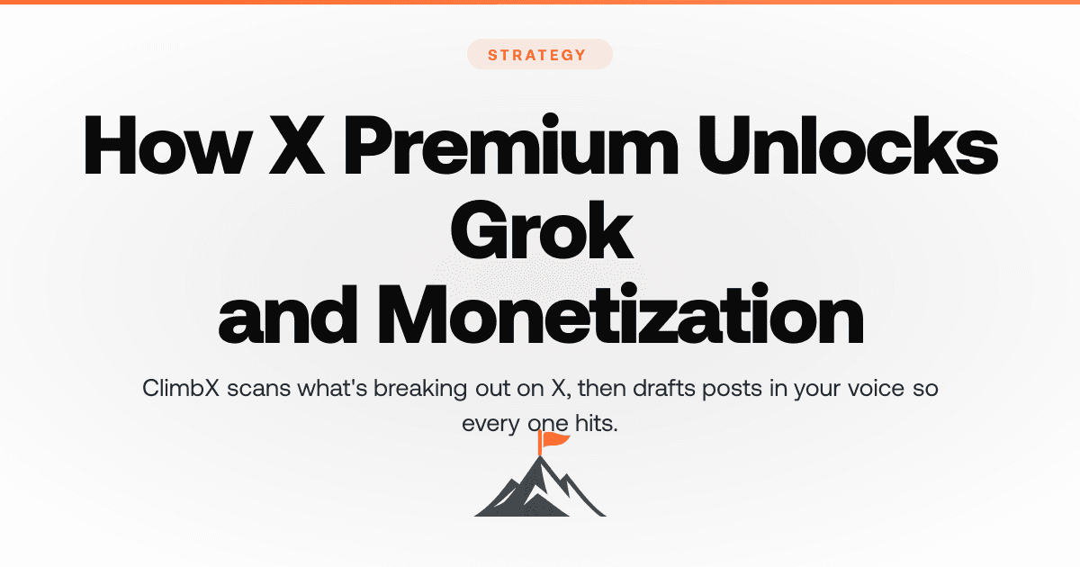 How X Premium Unlocks Grok and Monetization