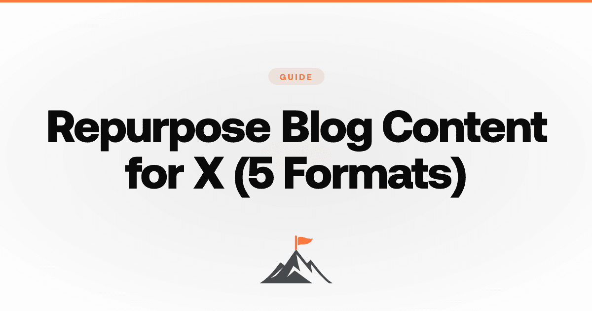 How to Repurpose Blog Content for X (5 Formats)