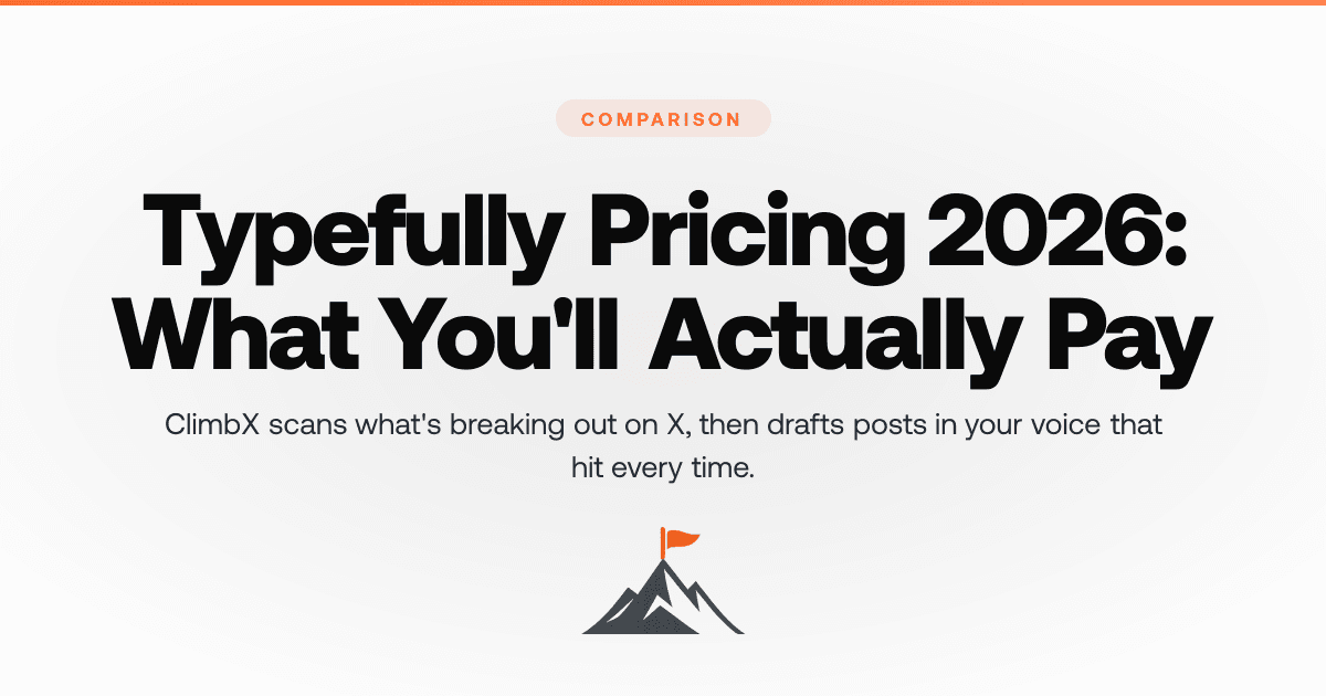 Typefully Pricing 2026: What You'll Actually Pay