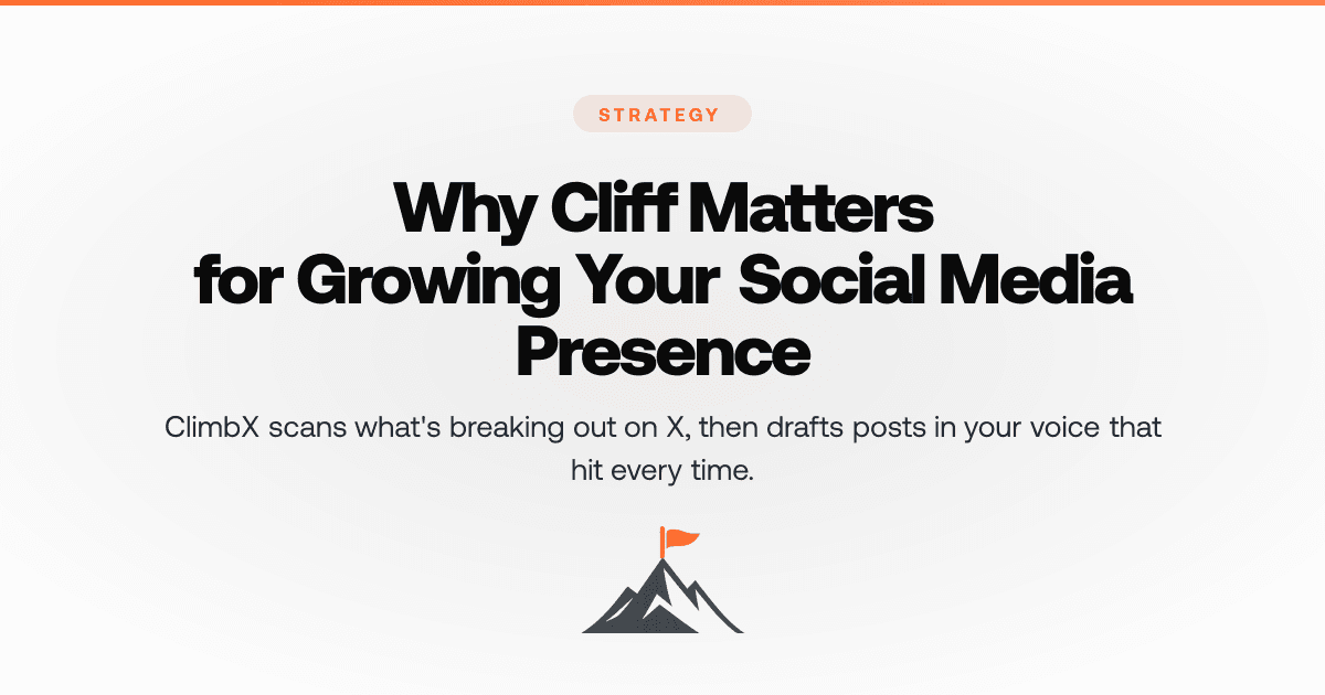 Why Cliff Matters for Growing Your Social Media Presence
