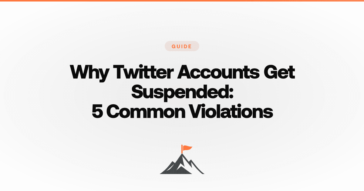 Why Twitter Accounts Get Suspended: 5 Common Violations