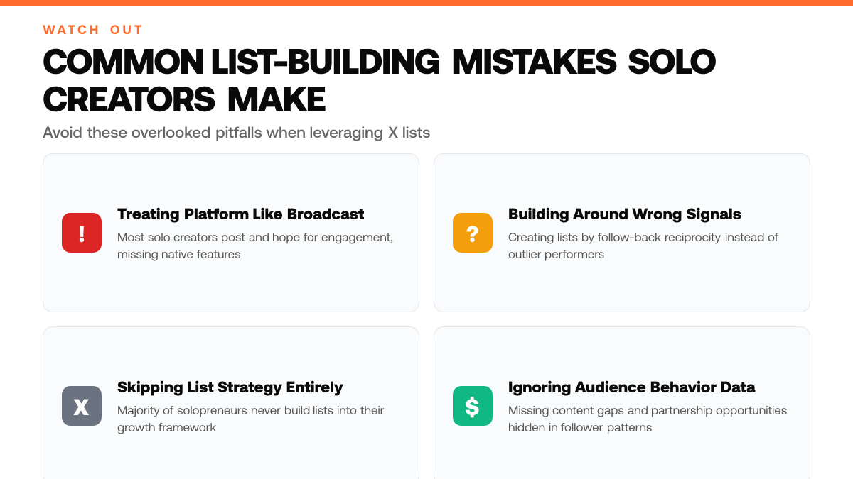 5 Twitter List Strategies Solo Creators Are Missing, warning-callouts