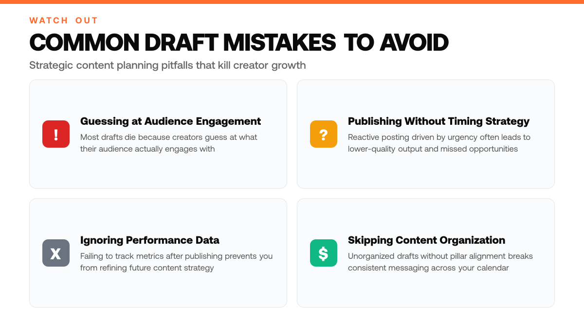 How to Turn X Drafts Into Published Posts, warning-callouts